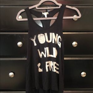 “Young Wild & Free” tank